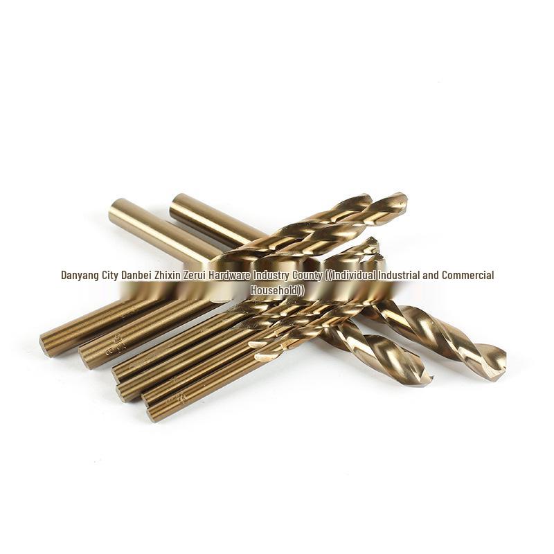 M35 Cobalt Twist Drill for Stainless Steel and Metal Plate Drilling, High Hardness