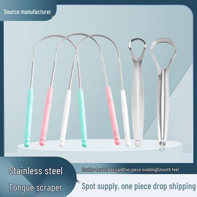  Stainless Steel Tongue Scraper and Cleaner - Oral Cleaning Tool