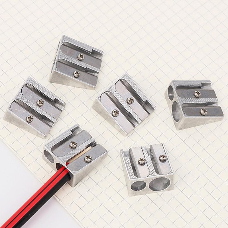 Reliable Metal Pencil Sharpeners Double Hole Drawing Writing Sharpener