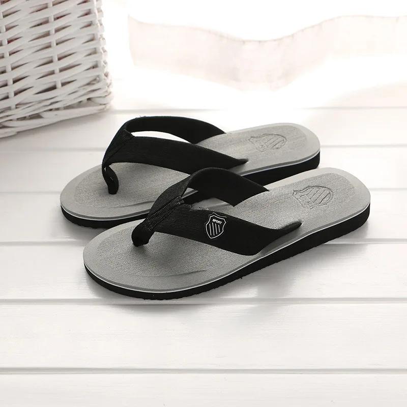 Fashion 2025 Men New Summer Shoes Men Flip Flops High Quality Beach Sandals Anti-slip Zapatos Hombre Casual Shoes Man Slippers Zapatos