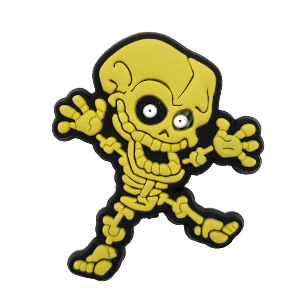 Craniu Halloween PVC Lipici Moale Farmece Drăguțe de Desene Animate pentru Pantofi