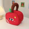 Handle Fruit Plaid Makeup Bag Storage Travel Cosmetic Container  Data Cable Storage