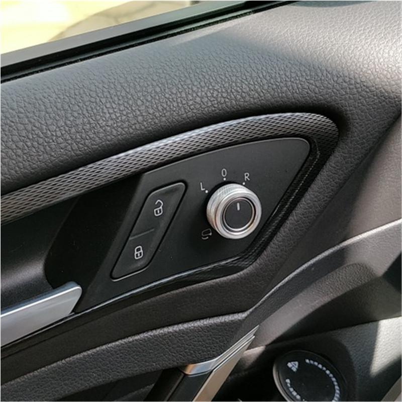 Car Interior Rearview Mirror Adjustment Knob Button/Switch Covers Internal Decoration For VW Volkswagen Golf Mk7 Polo