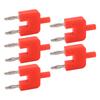 5Pcs Dual Banana Plug Double Row 1 Female To 2 Male Strong Connectivity Good Conductivity Banana