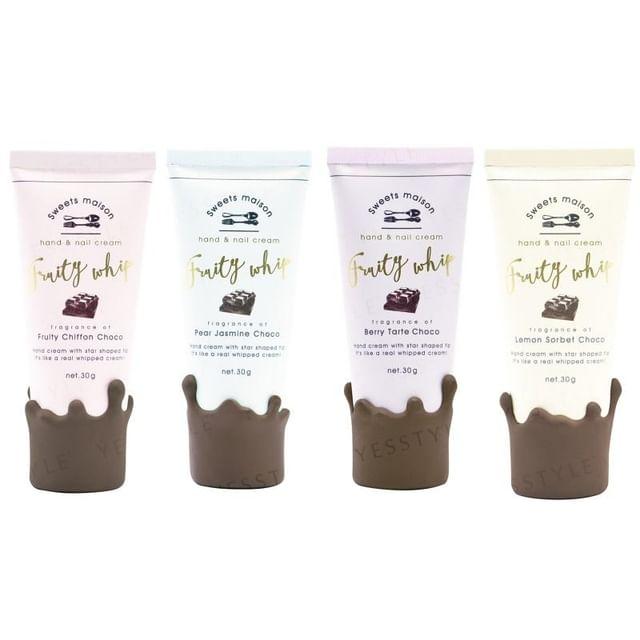 MANABURO - Sweets Maison Fruity Whip Hand & Nail Cream Fruity Chiffon Choco - 30g