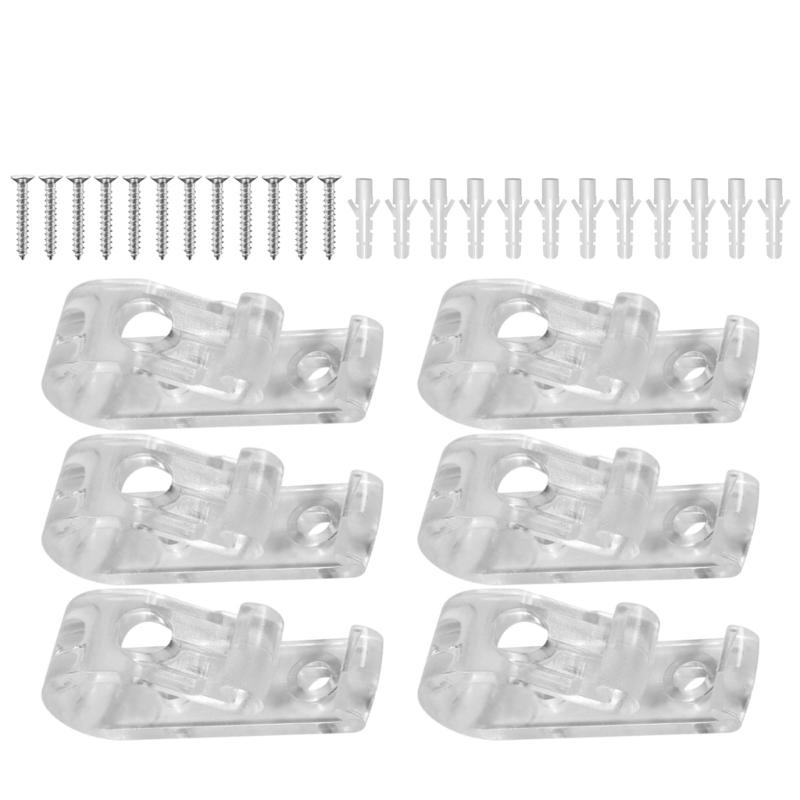 Roller Shade Safety Chain and Cord Guide Fixation Hook Blind Cord Holder Clear Clip for Bead Chain for Roller Blind