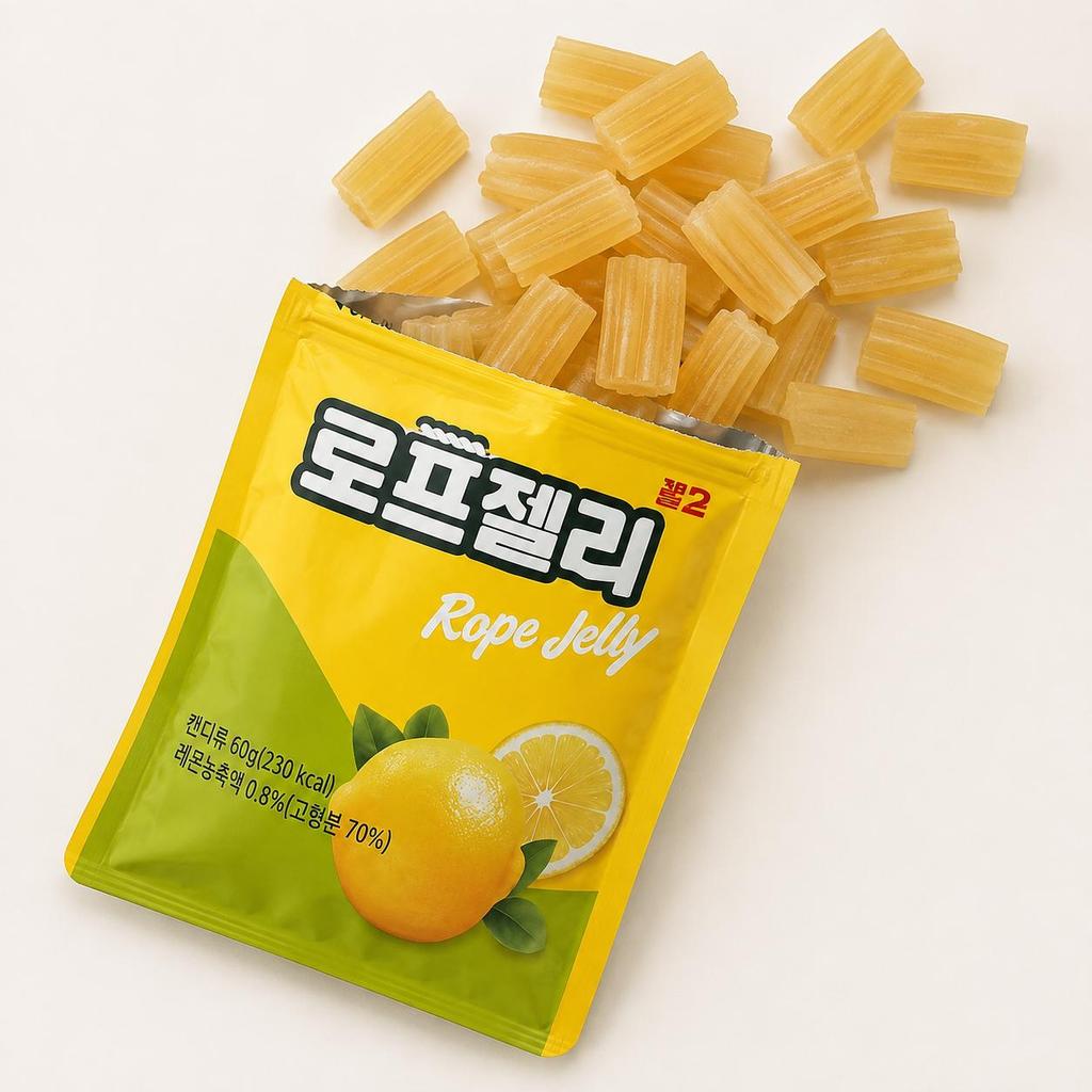 YEM Lemon Flavored Long Strip Candy 60g