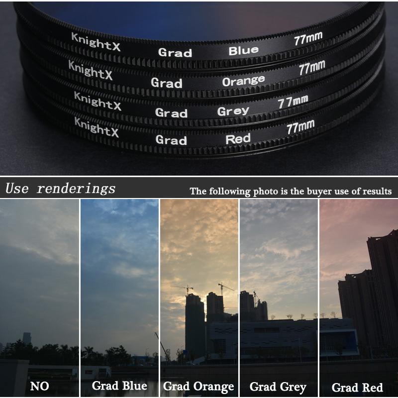 Camera Lens Camera Accessories Color Filter for Canon 49mm 52mm 55mm 58mm 67mm 77mm