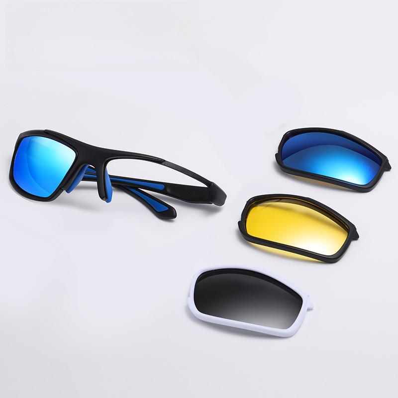 Nuovi Occhiali da Sole Sportivi Polarizzati TR90: Visione Notturna a Colore Variabile per Uomo e Donna, Occhiali da Ciclismo Antivento, Modello 3027.