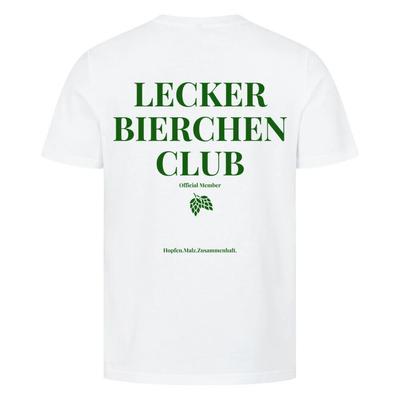 Lecker Bierchen Club - Baumwoll-T-Shirt Entworfen für Bierliebhaber Mit einem Hopfen- und Malzmuster Klassische Passform Weich und bequem