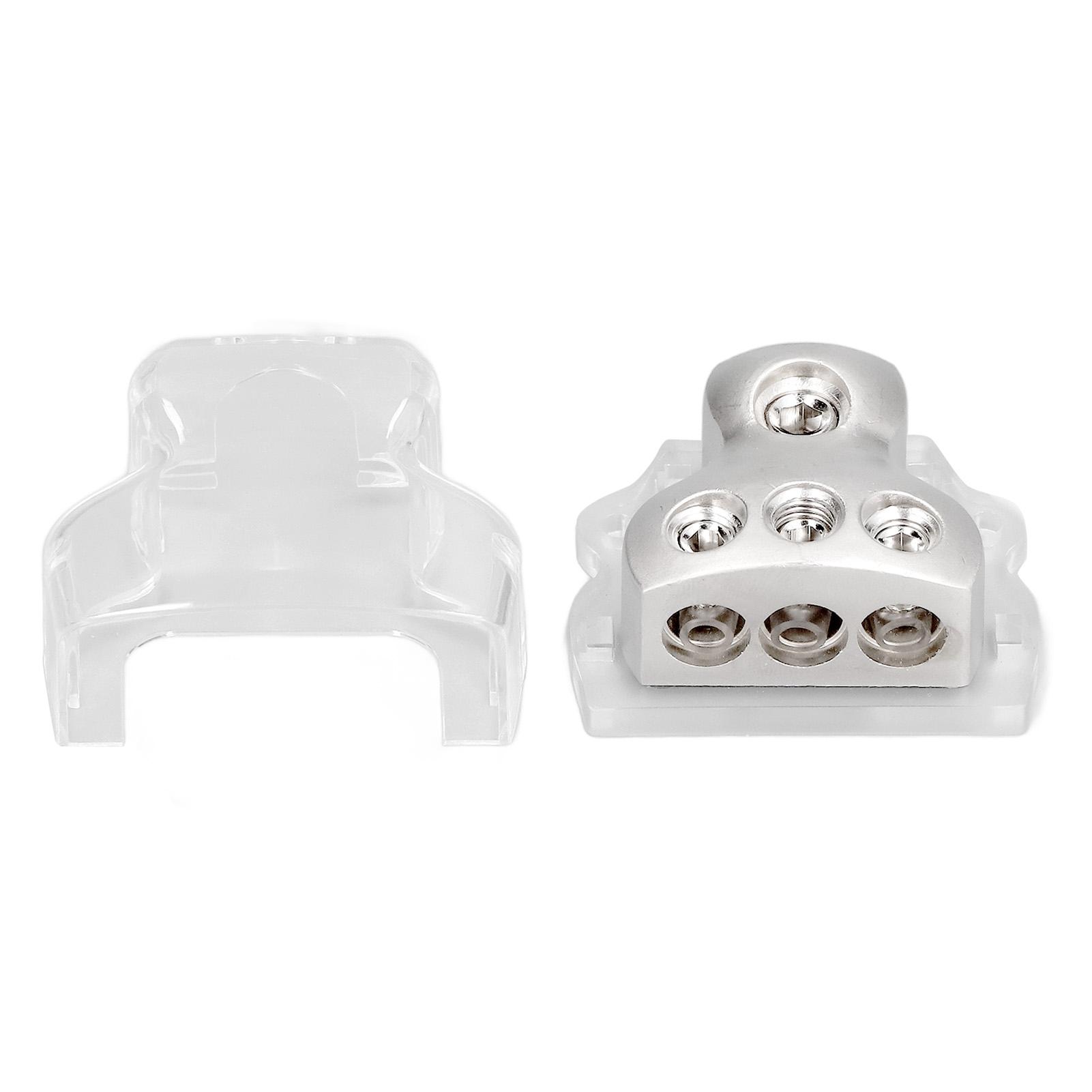 

3Спосіб Розподільчий Блок Живлення Аудіо Тримач Запобіжників Розподільник З єднувальний Блок для АвтомобілівПрозорий