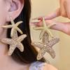 Elegant Starfish Earrings Personality Star Dangle Earrings Unique Starfish Ear Pendant  Vacation