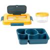 4/5 Compartment Lunch Box with Small Bowl Bento Box Leakproof Students Office Worker Microwae Heating Portable Lunch Boxes
