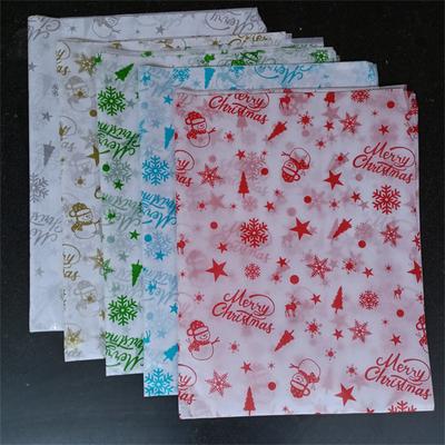 10 Blatt 50X66cm Weihnachtsgeschenkpapier Blumenstrauß Verpackung DIY Seidenpapier Weihnachten Neujahr Party Dekorationszubehör