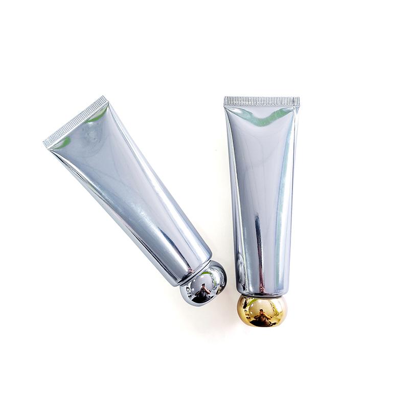 1Pcs Gold Silver Empty Refillable Plastic Soft Tubes Squeezable Bottle Cosmetic Container For Facial Cleaner Lotion Hand Cream