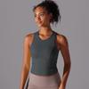 Professional Yoga Women's Beautiful Back Exercise, Running Fitness, Breathable Pleated Vest, Quick Drying Fitness Suit, Sexy Slim Fit Top