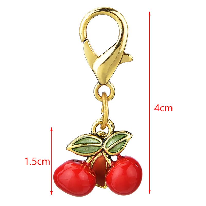 Exquisite Cherry Butterfly Keychains For Women Bag Pendant Car Keyring Creative  Backpack Decoration Accessories Gifts