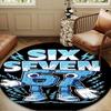 Space Adventure With Six Seven 67 Round mat Home Decor, Chair rug For livingroom,Bedroom, doormat home decor Birthday Gift Christmas Gifts