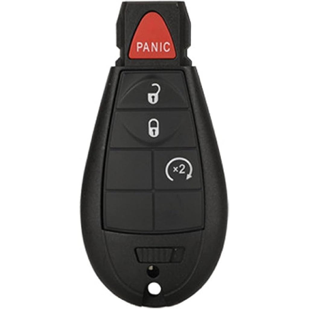 Replacement for Keyless Entry Remote Key Fob Shell Case Fit for 2013-2018 Dodge Ram 1500 2500 3500 (4-Button B)
