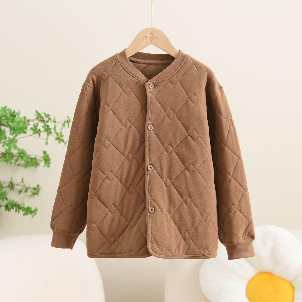 Children's Thermal Silk Quilted Coat with Magnetic Therapy, for Autumn/Winter