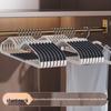 Compact and Non-Slip Clothes Hanger: Space-Saving, No Shoulder Bumps, Perfect for Drying Wet and Dry Clothes In Dorms.