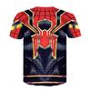Marvel Mens Superhero Compression T Shirt Sports Fitness Gym Tops Spiderman Tee
