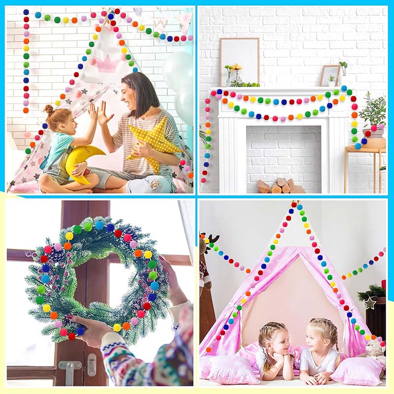 10~60pcs 5cm Pom-pom Ball Festival Party Decoration Ball Gathering Venue Layout Soft Ball Colored High Elastic Ball TMZ