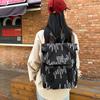 Embroidery Bag Women's Shoulder Bag Large Capacity College Style Backpack Student Schoolbag