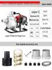 139cc/142cc Four-Stroke Gasoline Engine: Self-Priming, Energy-Saving, Compact, Portable Water Pump for Irrigation