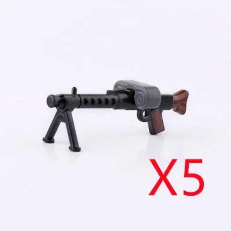 5 CM WWII Military Building Blocks American German Soviet Soldier Figures Weapons Accessories Guns Pistol Sniper Belt Mini Bricks MOC