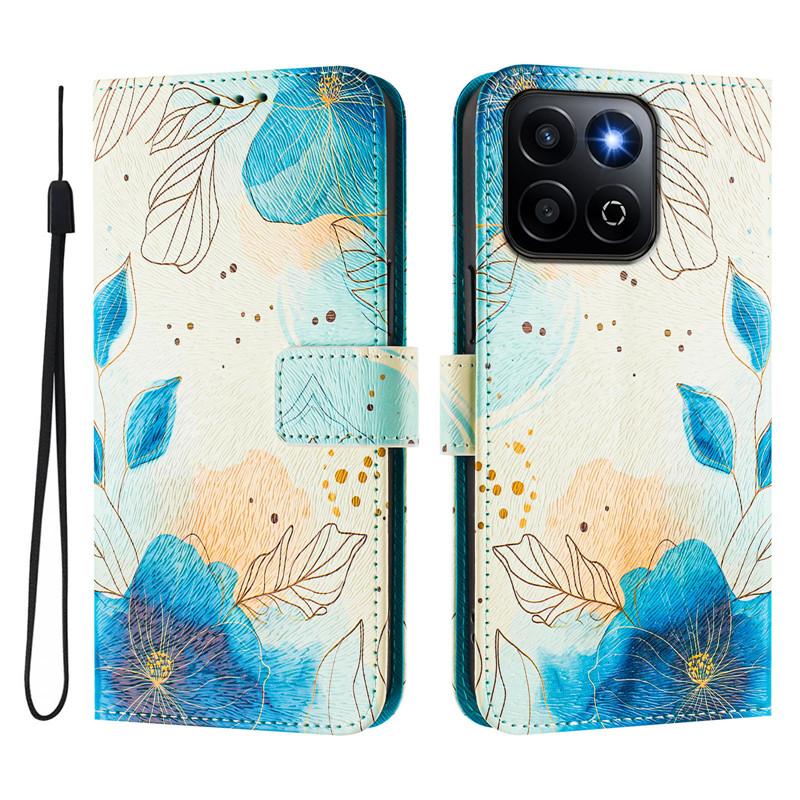 Étui de Luxe en Cuir à Rabat Pour Honor 200 Smart Housse à Rabat sur Pour Huawei Honor200 Lite 200 Pro 5G Portefeuilles Sacs Étuis à Fleurs Coque