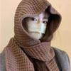 Felky Hooded Shawl Knit Balaclava Muffler Hat