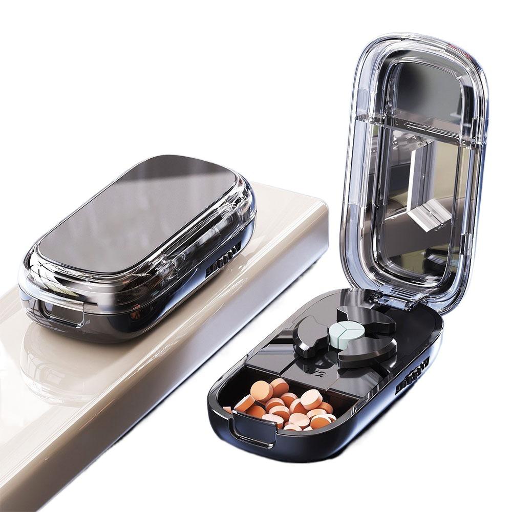 Divider Organizer Three Part Pill Cutter Dustproof Medicine Pill Cutter  for Small or Large Pills