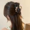 Elegant Pearls Cross Hair Claw for Women Girls Sweet Hair Ornament Claw Clip Hair Clip Hairpin Fashion Party Hair Accessories