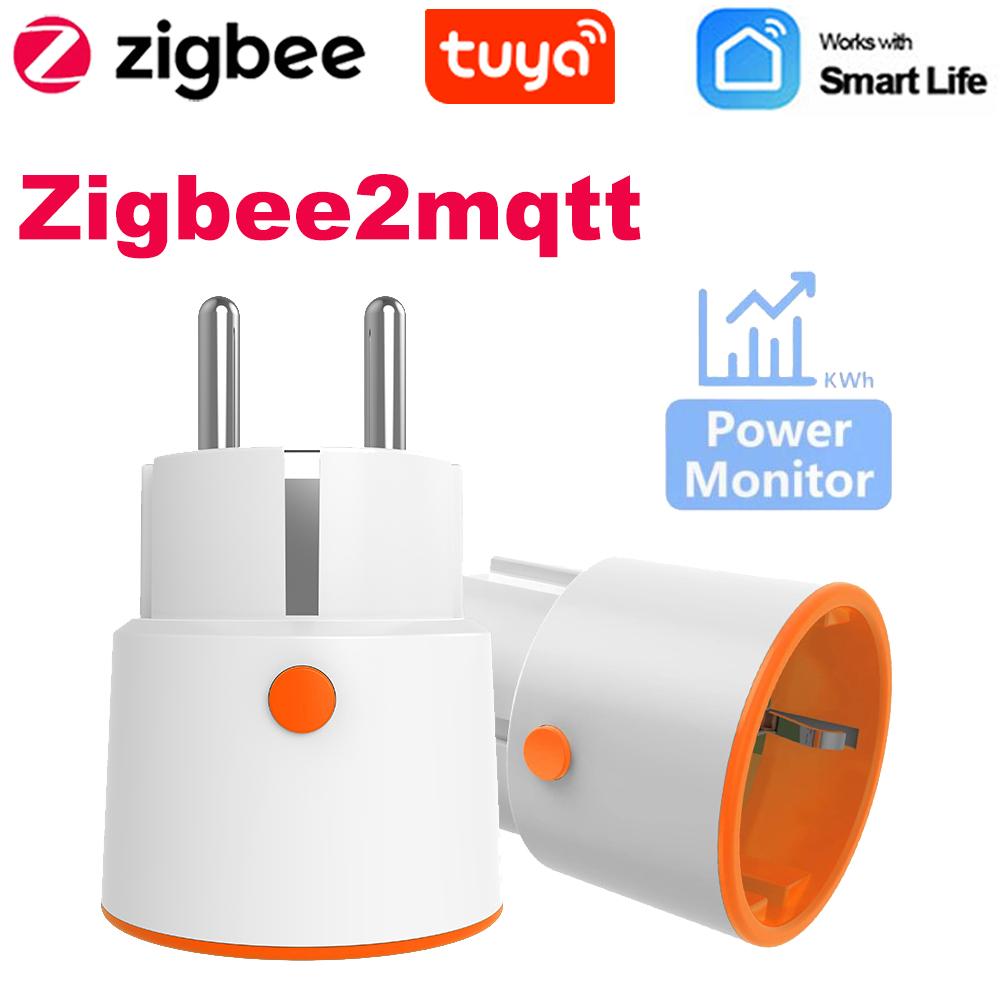 

Tuya art Zigbee 3,0, вилка питания, 16 А, розетка европейского стандарта, 3680 Вт, метр, пульт дистанционного управления, работает с Zigbee2mqttt и домашним помощником Tuya