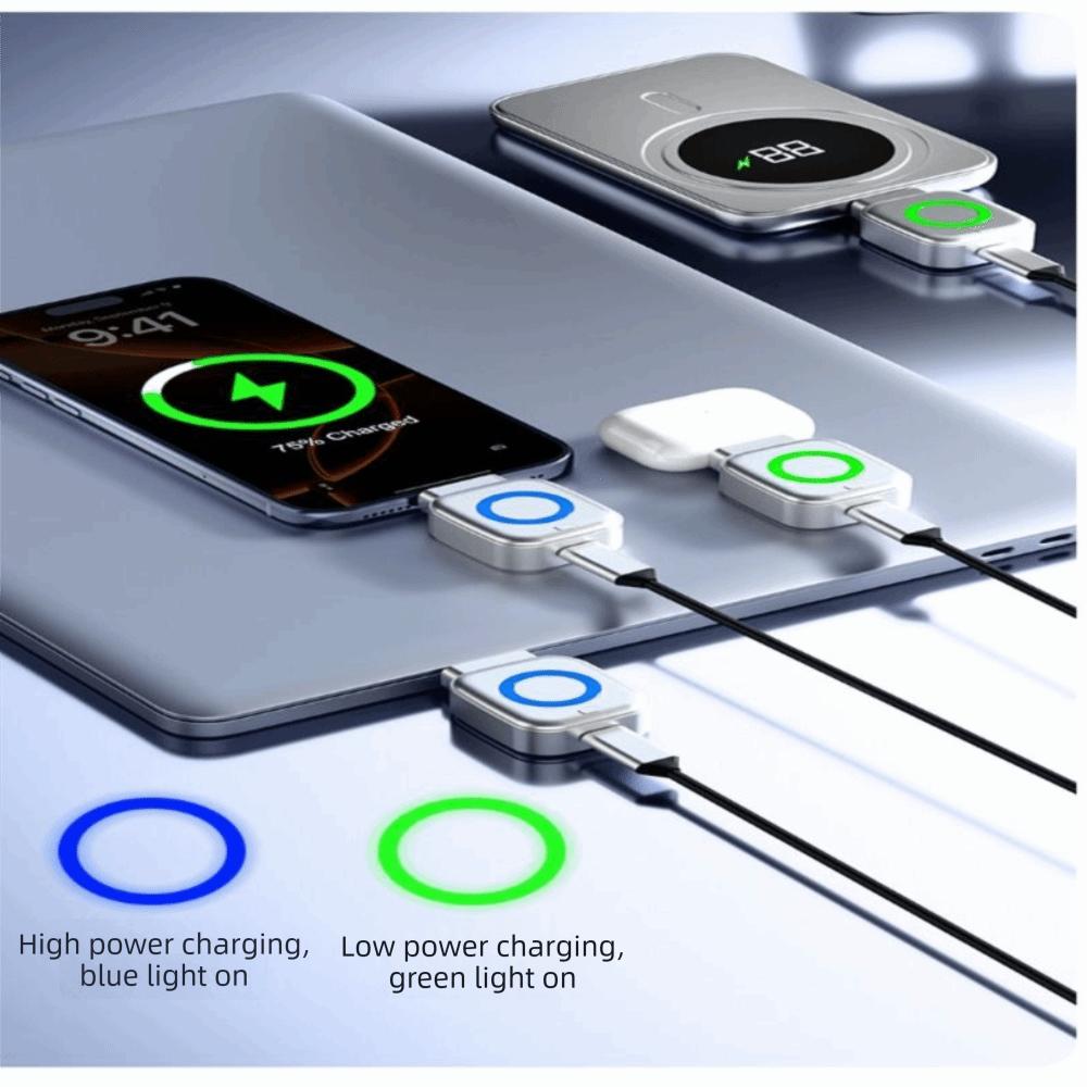 Type-C Connector Auto Power Cut Off Charger Intelligent Separator USB C Adapter Phone Charging
