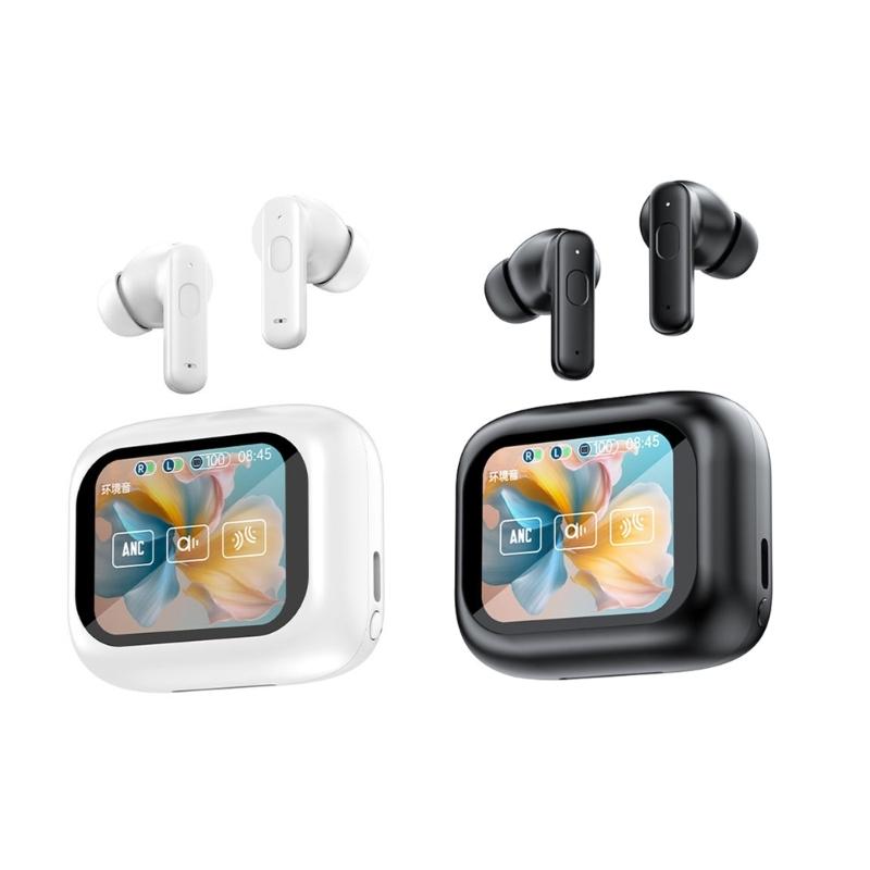 LY30 Wireless Earbuds Touch Control With Colorful LED Display Intelligent Noise Reduction Comfortable Earphones