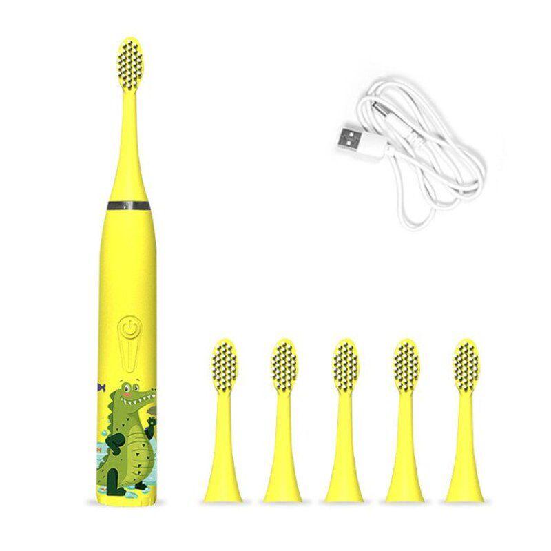 Colorful Automatic Electric Toothbrush For Kids With Soft Silicone Bristles