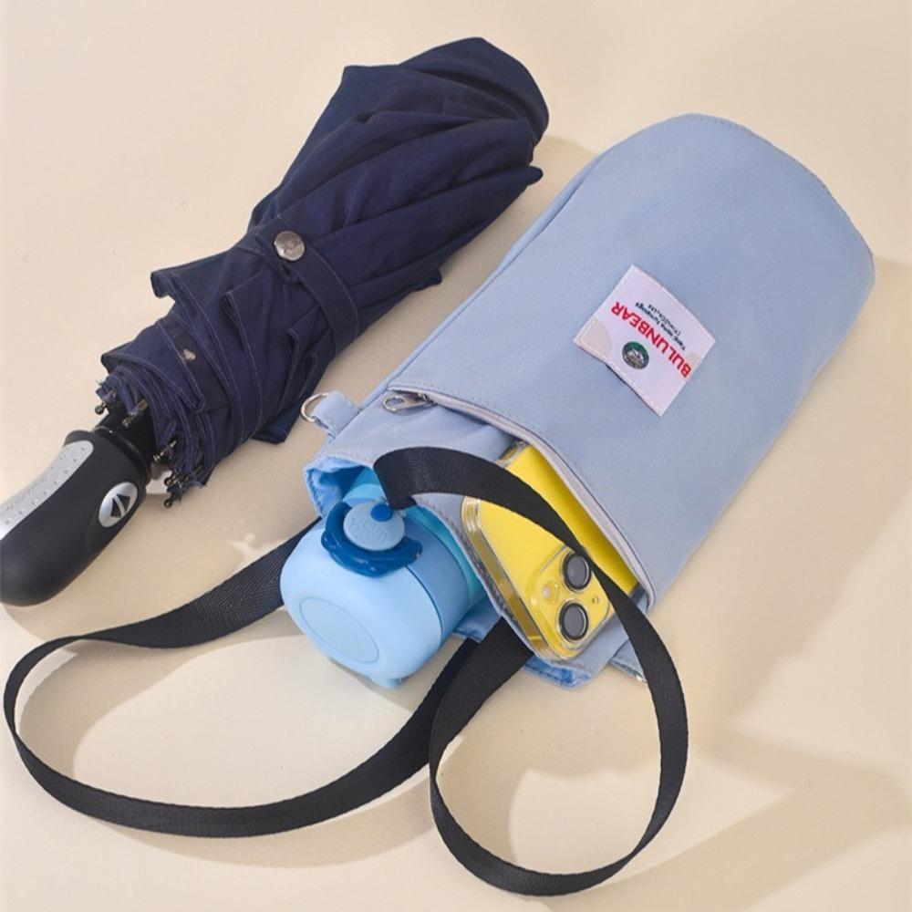 Portable Water Bottle Pouch with Handle Adjustable Strap Crossbody Bottle Bag Multifunctional Insulated