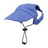 Sun Shade Hat for Small Puppy Animals with Open-Ear Shape, Rear Stretch Panel, Drawcord, and Baseball Cap Form