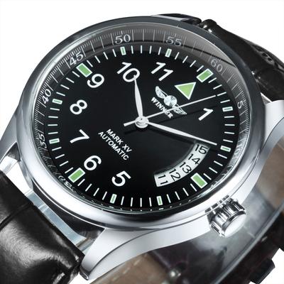 Winner Winner 458 Herren Mode Lässig Einfach Kalender Vollautomatisch Mechanische Uhr