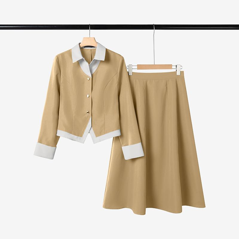 

ZANZEA Women Long Sleeve Blouse and Long Skirts Casual Two Piece Sets 5XL хакі