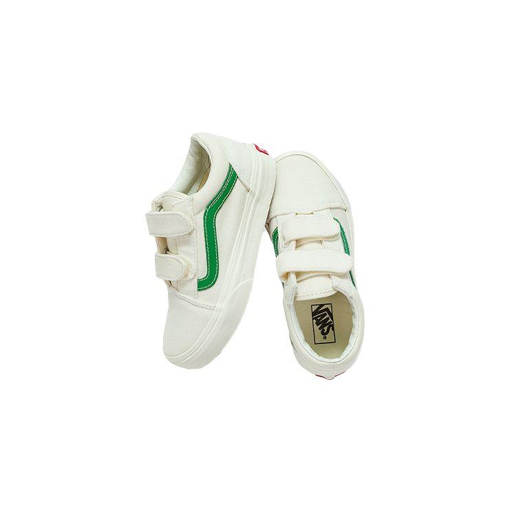 Vans Kids Old Skool White Green VN0A4BUVRFX