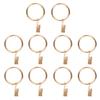 10Pcs Sturdy Metal Curtain Clip Rings Easy To Use Smooth Pull Space-Saving Load-bearing Curtain Rings