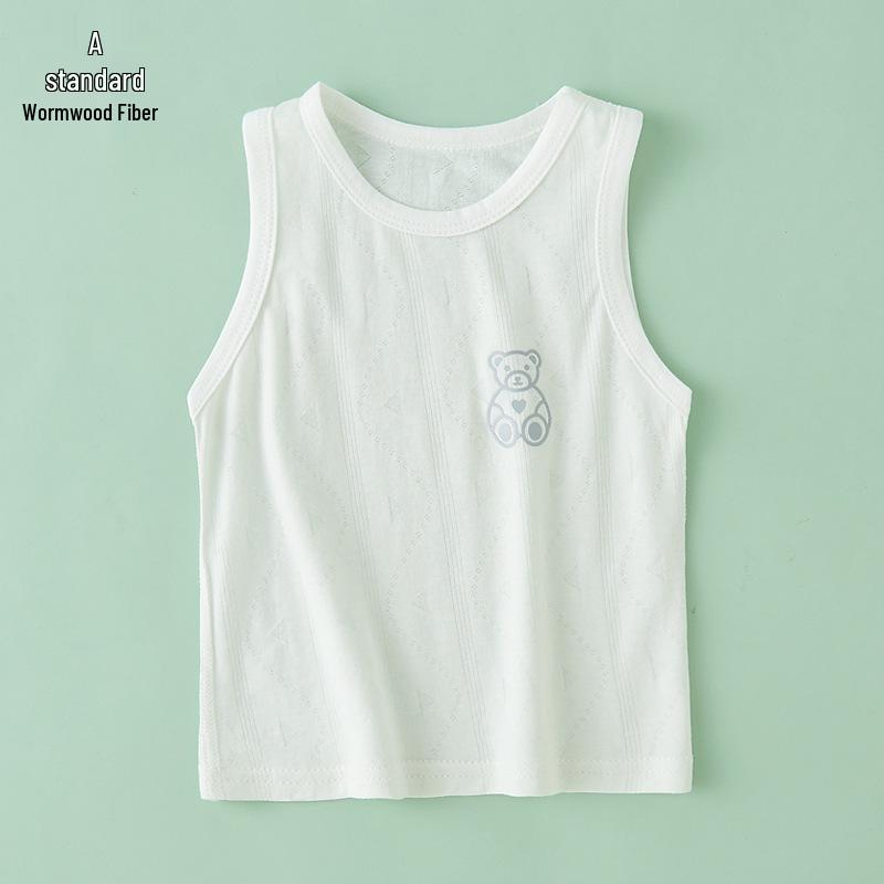 

Летний детский жилет без рукавов - Дышащий полынный ледяной шелк для мальчиков и девочек 90 зелёный