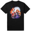 Fisch heult den Mond an Lustige Karpfenfischer T-Shirts Herren Baumwolle Humor Streetwear T-Shirt Kurzarm Unisex Lockere Kleidung