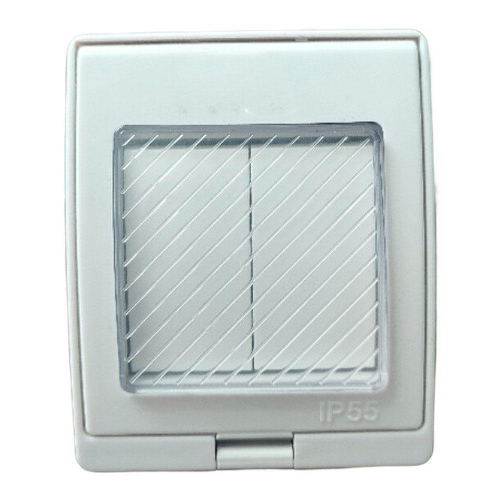 Outdoor Doorbell Switch with Integrated Waterproof Wall Socket IP55 Certified for Harsh Weather and 250V Applications