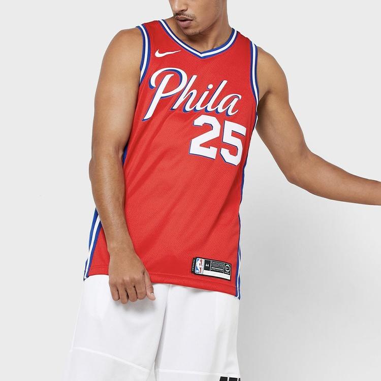 Nike Philadelphia 76ers Ben Simmons Swingman Jersey For Men Red Men's AT9812-658