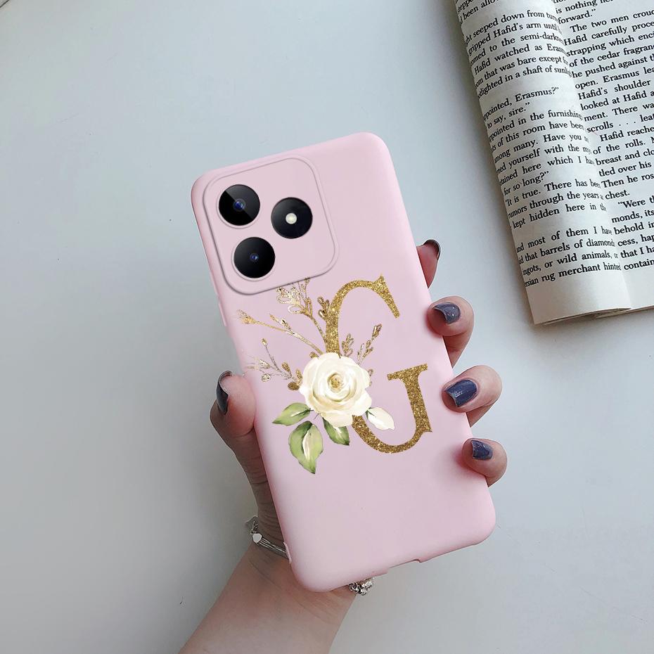 For Realme C53 Case RealmeC53 Cover Soft Silicone Cute Letters Phone Case For Realme C53 2023 RMX3760 C 53 Narzo N53 Funda Capa