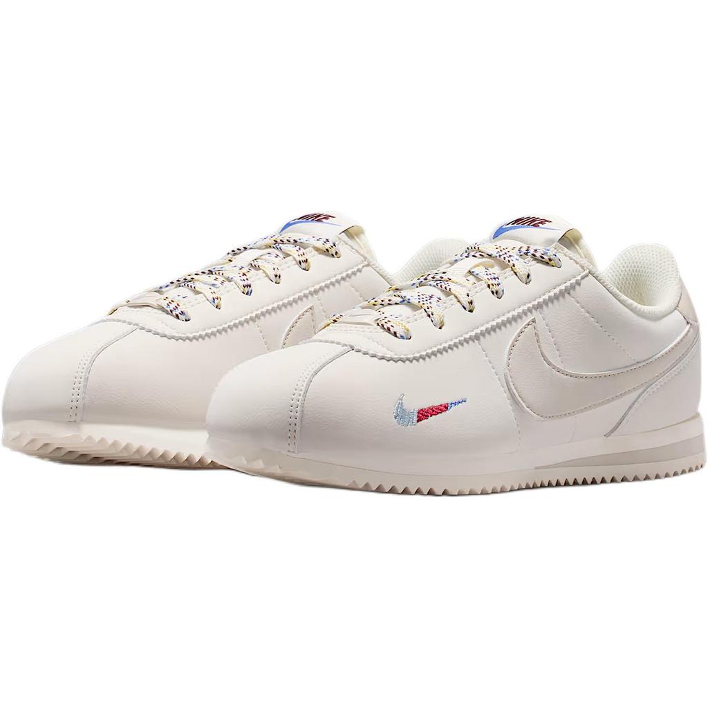 Nike Cortez GS Mini Swoosh Kinder-Sneaker Creme Soft-Pearl Kometenblau IH7655-001